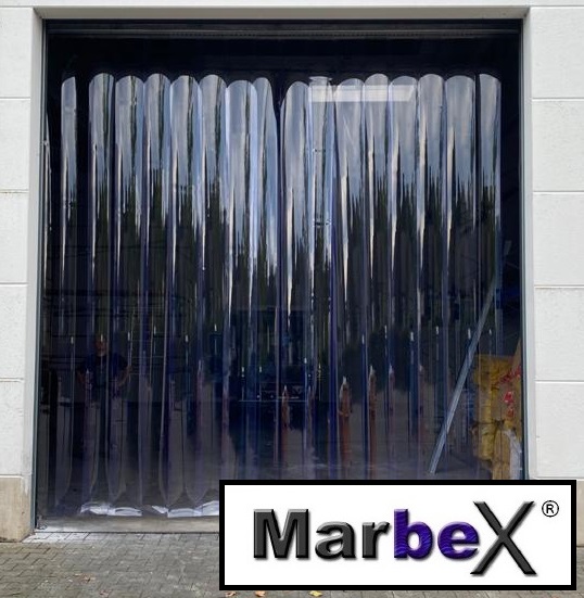 Industrievorhang von Marbex GmbH in Transparent