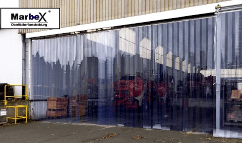 Lamellenvorhang aus Transparent PVC Lamellen 2mm, 3mm, 4mm, 20cm, 30cm, 40cm Vorhang Streifenvorhang 200mm, 300mm, 400mm Transparent Lamellen Streifen